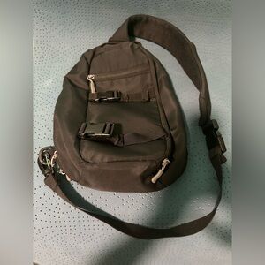 Men's Black Sling Bag